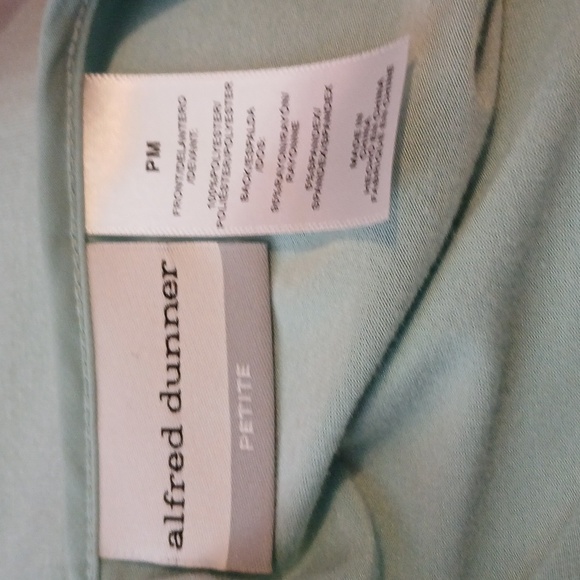 Alfred Dunner Lady's Seafoam Green Top with Layered Fringe & Embellished - Picture 6 of 7